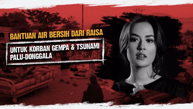 Bantuan Air Bersih dari Raisa Untuk Palu