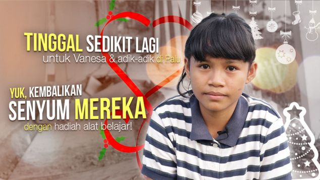 Kado Natal untuk Vanesa dan 1000 Anak Palu